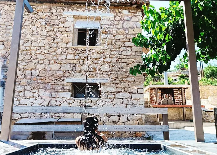 Ferienhaus Agios Ioannis Stone With Private Pool & Hydro-massage